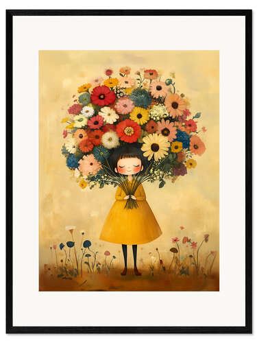 Impresión de arte enmarcada Golden dreams