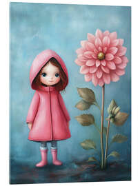 Acrylglasbild Das Dahlienmädchen - Annika Persson