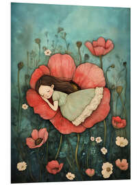 Quadro em PVC Sleeping in the Poppy - Annika Persson