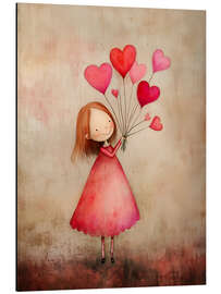 Obraz na aluminium Red Heart