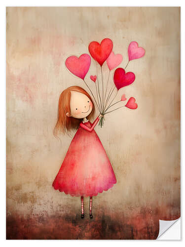 Sticker mural Red Heart