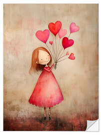 Sticker mural Red Heart - Annika Persson