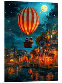 Acrylglasbild Ballon über Mitternacht - Annika Persson