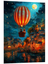Quadro em PVC Balloon Over Midnight - Annika Persson