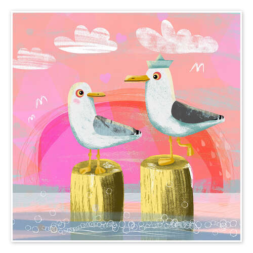 Poster Two Seagulls in Love II