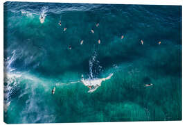 Canvas print Surfing in the Ocean, Australia - Matteo Colombo