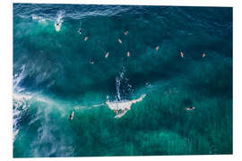 Hartschaumbild Surfen im Ozean, Australien