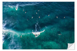 Wandsticker Surfen im Ozean, Australien