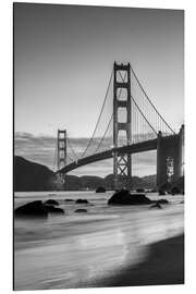 Aluminium print Golden Gate Bridge sunrise - Matteo Colombo