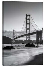 Canvas print Golden Gate Bridge sunrise - Matteo Colombo