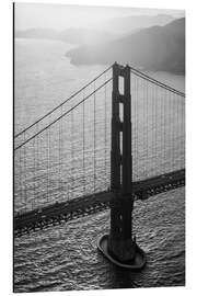 Aluminium print Golden Gate Bridge and San Francisco Bay