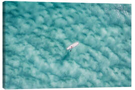 Canvas print Paddleboarding in the ocean - Matteo Colombo