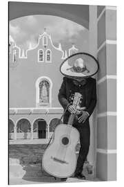 Tableau en aluminium Mariachi and his Guitar, Mexico - Matteo Colombo