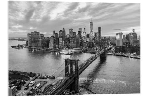 Gallery print New York Skyline and Brooklyn Bridge