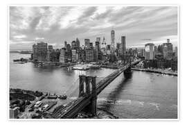 Wall print New York Skyline and Brooklyn Bridge - Matteo Colombo