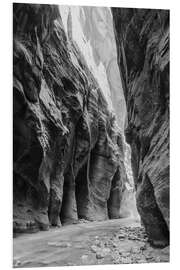 Hartschaumbild Fluss im Canyon, Zion Nationalpark