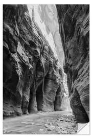 Wandsticker Fluss im Canyon, Zion Nationalpark