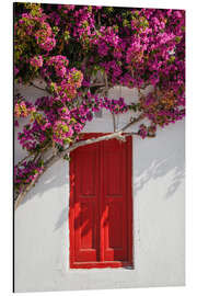 Cuadro de aluminio Red door in Mykonos, Greece - Matteo Colombo