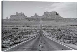 Leinwandbild Straße zum Monument Valley, Arizona - Matteo Colombo