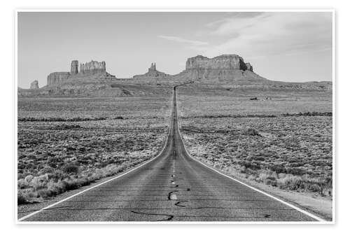 Poster Road to the Monument Valley, Arizona