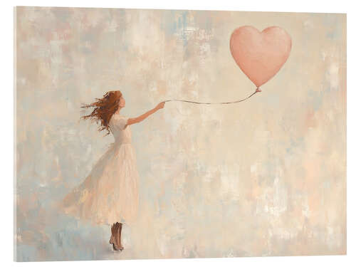 Akrylbilde Let my heart fly