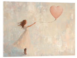 Tableau en verre acrylique Let my heart fly - TAlex