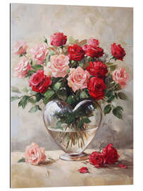 Tableau en plexi-alu A Heart Full of Roses
