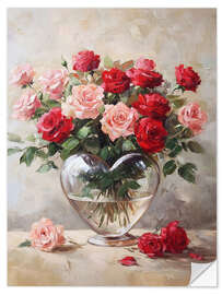 Sticker mural A Heart Full of Roses