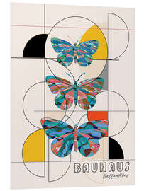 Hartschaumbild Bauhaus Butterflies