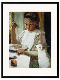 Impression artistique encadrée L'Enfant au Chat, 1906 - Pierre Bonnard