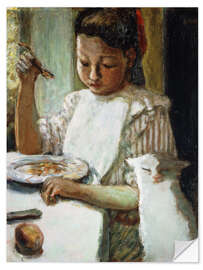 Sticker mural L'Enfant au Chat, 1906 - Pierre Bonnard