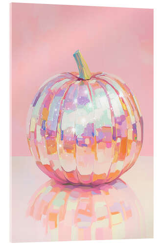 Acrylic print Iridescent Pumpkin