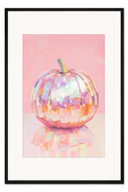 Gerahmter Kunstdruck Schillernder Kürbis