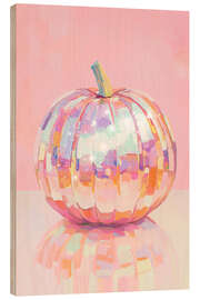 Trätavla Iridescent Pumpkin