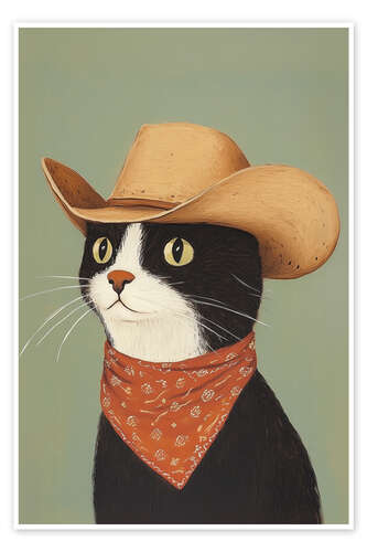 Poster Cowboy Black Cat