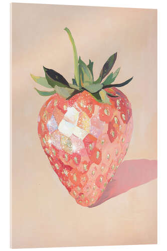 Acrylic print Shiny Strawberry