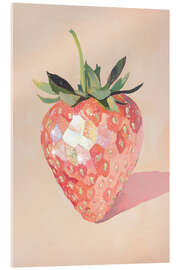 Acrylic print Shiny Strawberry