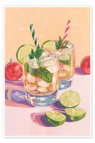 Poster Mojito-Cocktail