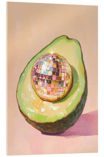 Acrylic print Disco Ball Avocado