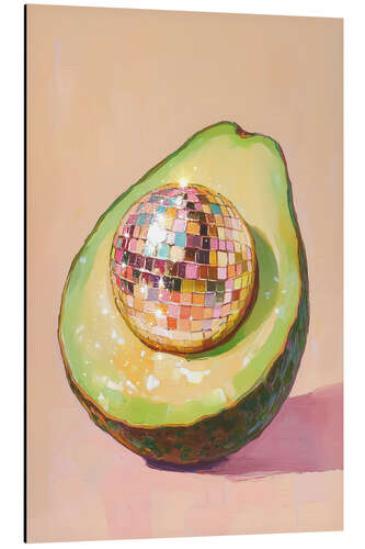 Tableau en aluminium Disco Ball Avocado