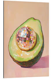 Magnettafel Diskokugel Avocado