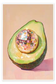 Wall print Disco Ball Avocado - Melloi Art