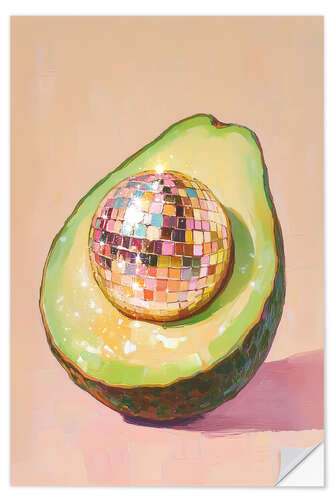 Sticker mural Disco Ball Avocado