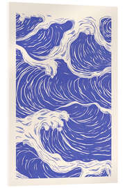 Stampa su vetro acrilico Blue Ocean Waves