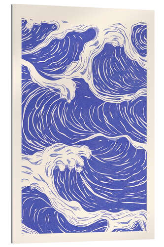 Tableau en plexi-alu Blue Ocean Waves