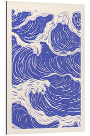 Magnettafel Blaue Meereswellen