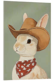 Acrylic print Cowboy Bunny - Melloi Art