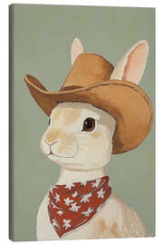 Leinwandbild Cowboy Bunny - Melloi Art