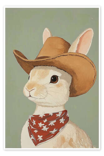 Poster Cowboy Bunny