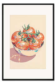 Gerahmter Kunstdruck Tomaten-Diskokugeln